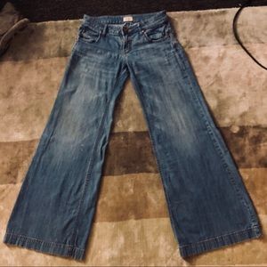 Free People Low-Rise Wide Leg Jeans